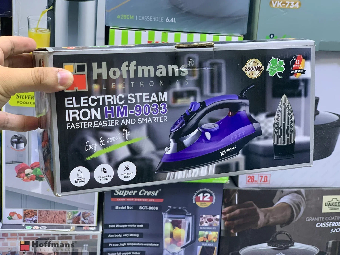 Hoffmans Steam Iron| HM-9033| 2800W