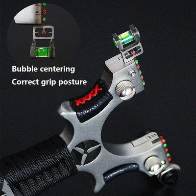 W Black Slingshot With Laser Sight