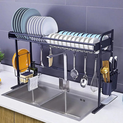 Stainless Steel Multipurpose Kitchen Rack, Wall Mount