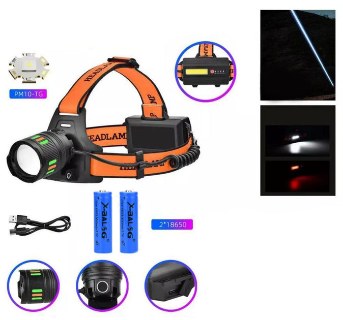 Lot Imported High quality adjustable rechargeable headlight